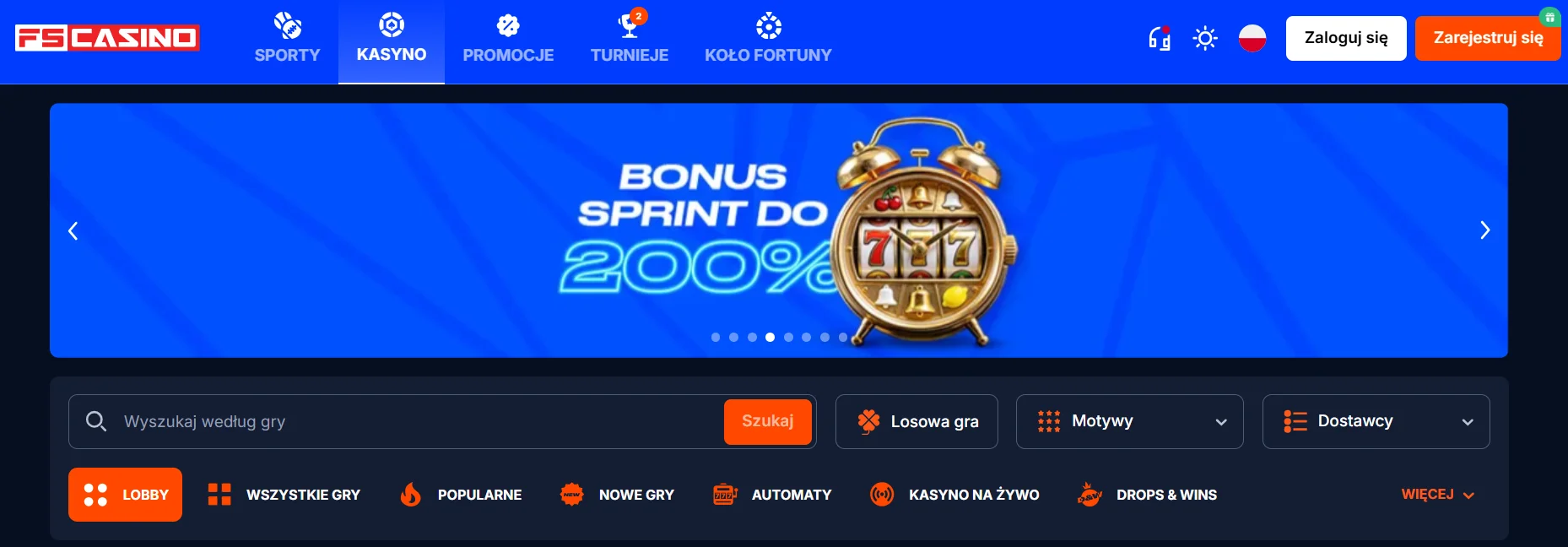 Strona FS Casino — wypłacalne kasyno z długim stażem